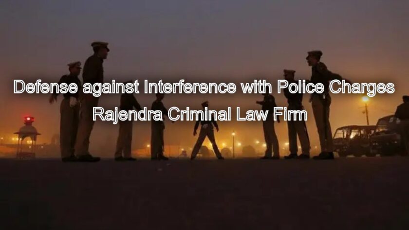 Standing Firm: Defense against Interference with Police Charges