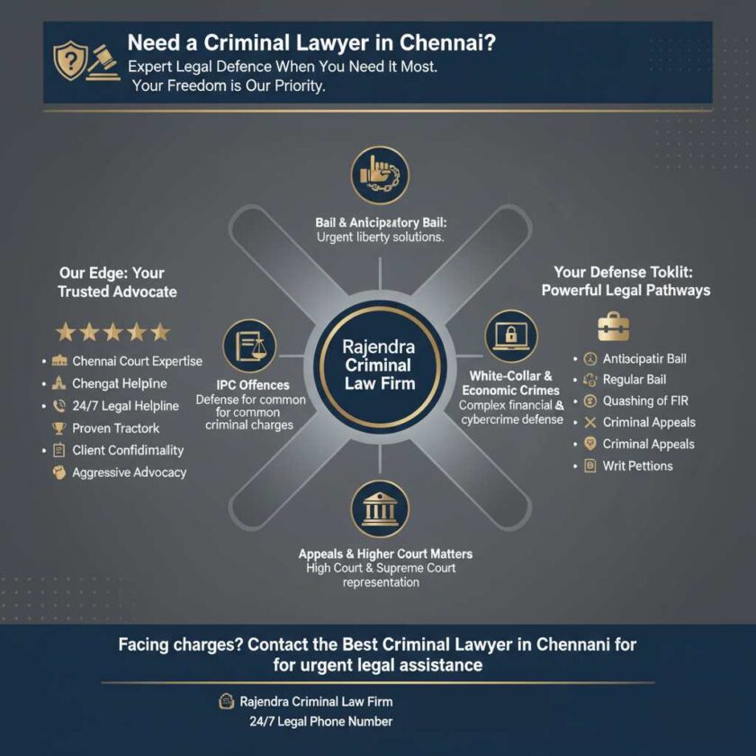 Unlock Freedom: Expert Criminal Defence Lawyers in Chennai - Top Advocates for Serious Cases - Rajendra criminal law firm
