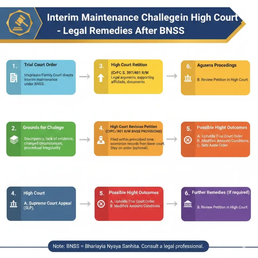 Interim Maintenance Challenge in High Court – Legal Remedies After BNSS