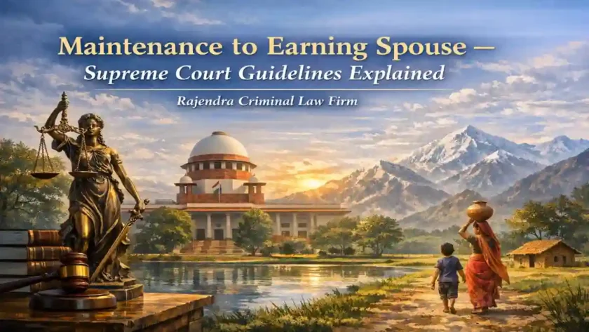 Maintenance to Earning Spouse – Supreme Court Guidelines Explained