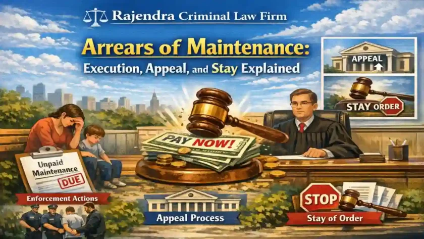 Arrears of Maintenance: Execution, Appeal, and Stay Explained