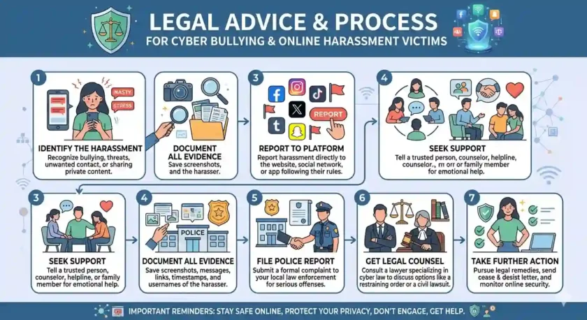 Legal Advice for Cyber Bullying and Online Harassment Victims