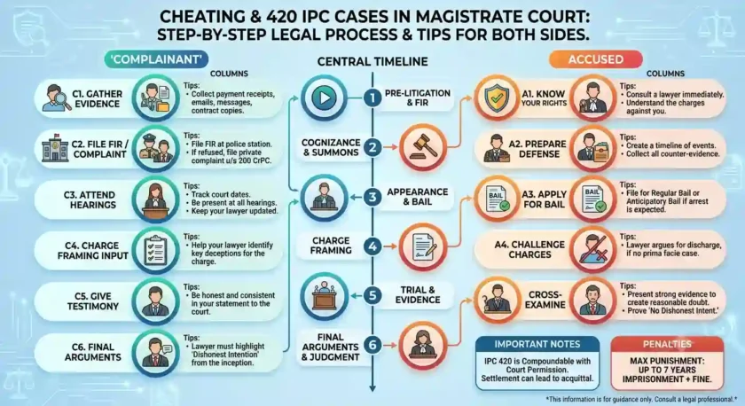 Cheating and 420 IPC Cases in Magistrate Court: Legal Tips for Both Sides