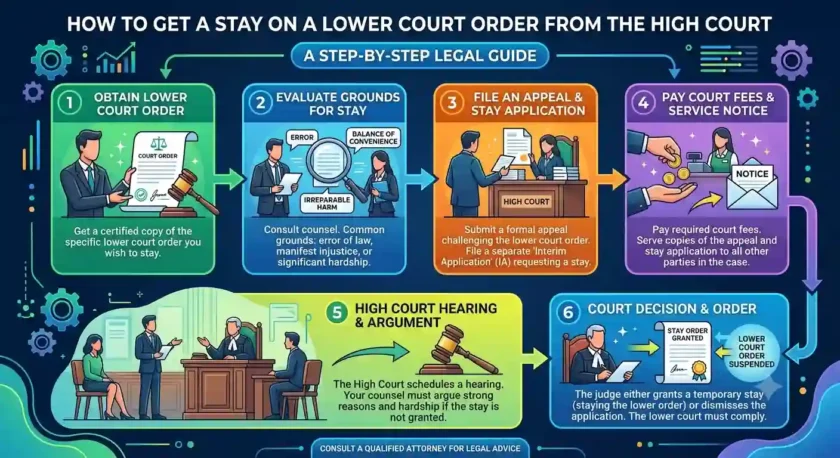 How to Get a Stay on a Lower Court Order from the High Court