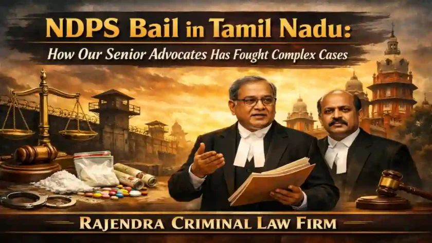 NDPS Bail in Tamil Nadu: How our Senior Advocates Has Fought Complex Cases