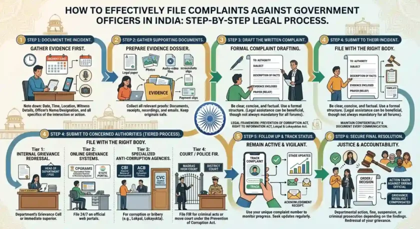 How to Effectively File Complaints Against Government Officers in India