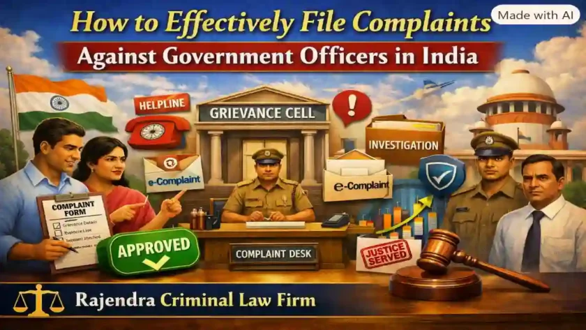 How to Effectively File Complaints Against Government Officers in India