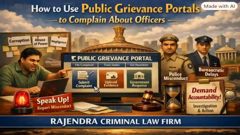 How to Use Public Grievance Portals to Complain About Officers