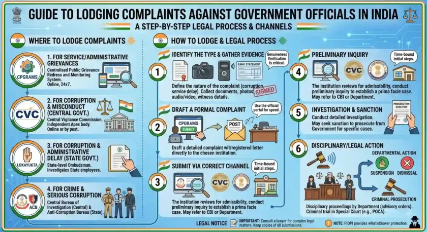 Where and How to Lodge Complaints About Government Officials in India