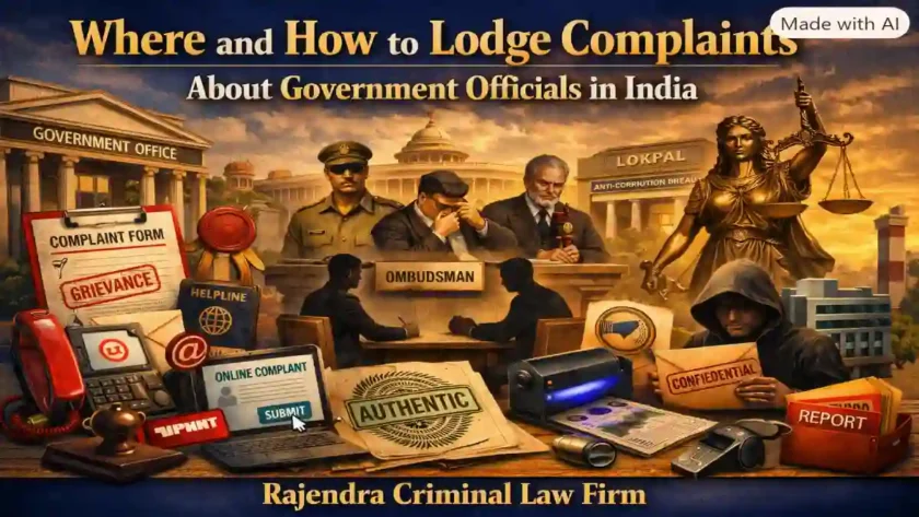 Where and How to Lodge Complaints About Government Officials in India