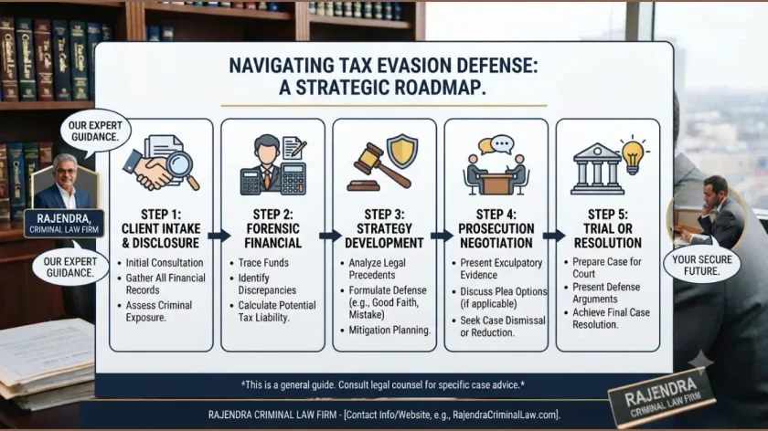 Tax Compliance_ Defense Against Tax Evasion Charges - infographic image