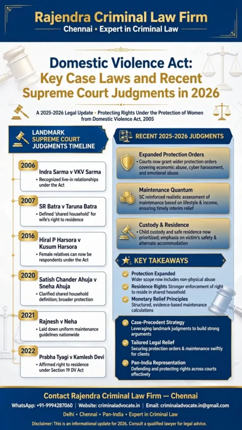 Domestic Violence Act: Key Case Laws and Recent Supreme Court Judgments in 2026